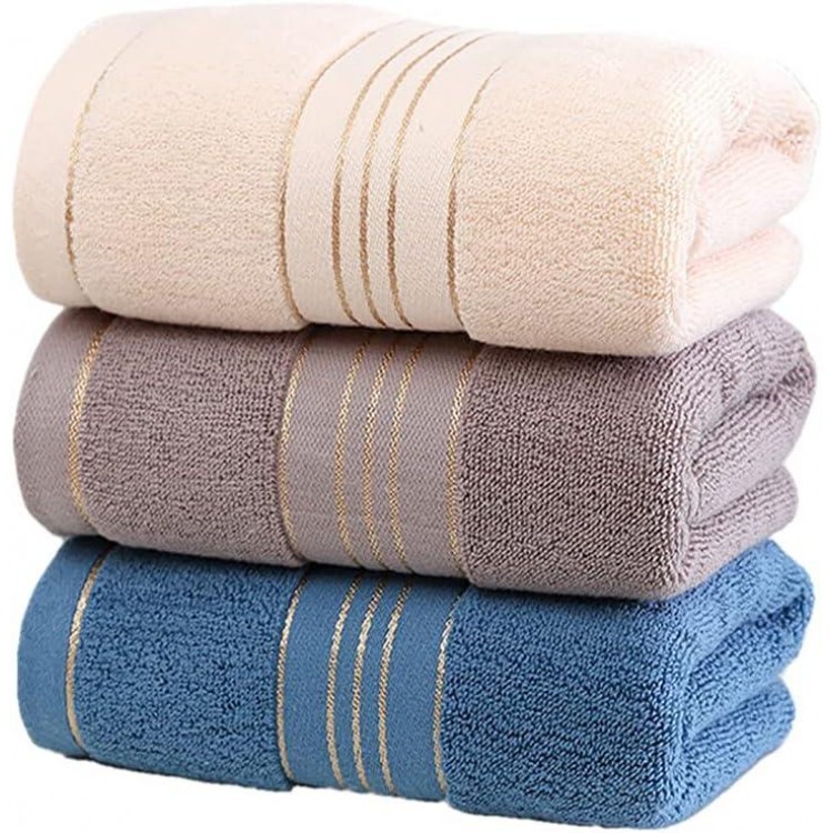 Proumhang Serviettes en Coton,Lot Serviette de Bain(3 pièces),Serviett