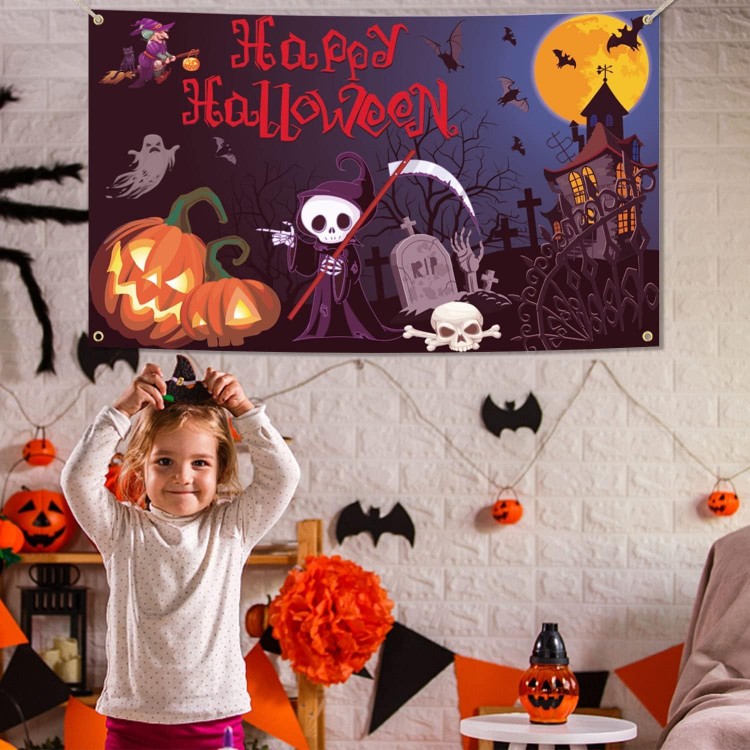 Décorations Halloween, XPOOP Toile de Fond pour Photographie d'Hallowe