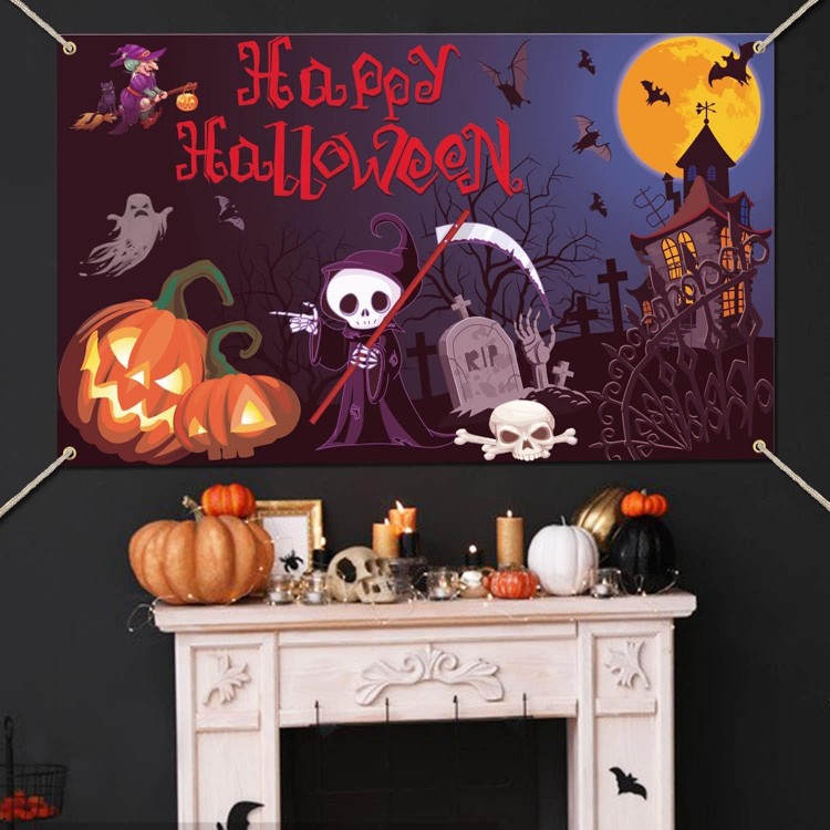 Décorations Halloween, XPOOP Toile de Fond pour Photographie d'Hallowe