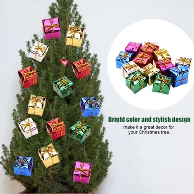 Boîte-Cadeau Pendentif pour Arbre de Noël fêtes de noël décor Arbre de