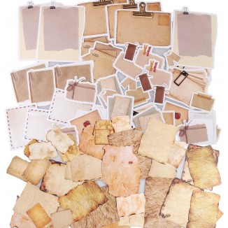 90PCS Autocollants de Scrapbooking, Autocollant Rétro Autocollant en P