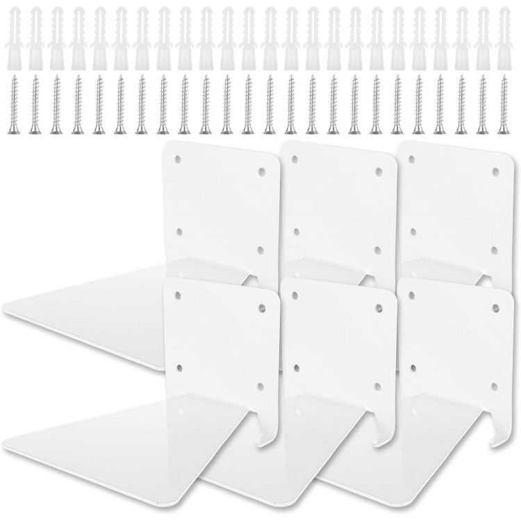 JMIATRY Lot de 6 Etagere Flottante Murale, Étagère Invisible, Etagere